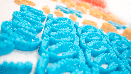 Dental 3D printed Parts - Aligner Denture Impression Tray - Prodways Machines